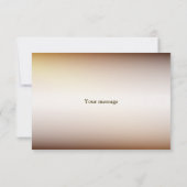 ウェディングパーティーゴールデンオレンジ白素朴花 サンキューカード (裏面)