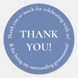 ウェディングパーティーサンキュー結婚式の引き出物シール ラウンドシール