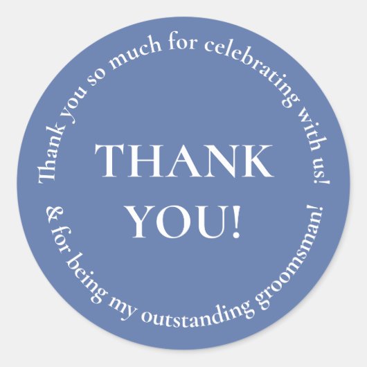 ウェディングパーティーサンキュー結婚式の引き出物シール ラウンドシール (正面)