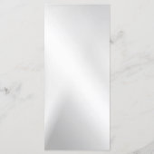 ウェディングパーティーシルバーハートグレイエレガントディナー メニュー (裏面)