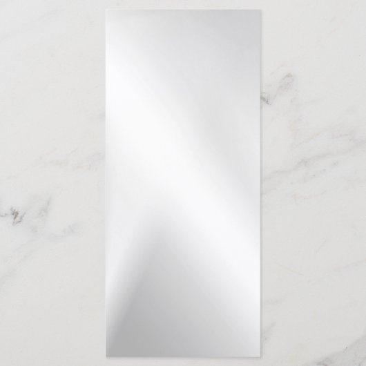 ウェディングパーティーシルバーハートグレイエレガントディナー メニュー (裏面)