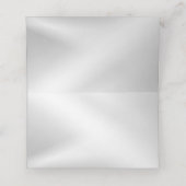 ウェディングパーティーシルバーハートグレイエレガントブラック プレイスカード (内部開封)