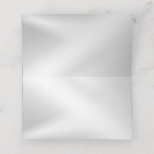 ウェディングパーティーシルバーハートグレイエレガントブラック プレイスカード (内部開封)