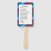 ウェディングパーティーズフラミングルバードビーチアットデュスク ハンドファン (裏面)