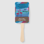 ウェディングパーティーズフラミングルバードビーチアットデュスク ハンドファン (正面)