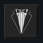 ウェディングパーティータキシドマッチングバチュラーパーティ おもしろい マグネット<br><div class="desc">ウェディングパーティータキシードのマッチングバチュラーパーティおもしろい新郎</div>
