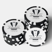 ウェディングパーティータキシードのギフトの行商人 ポーカーチップ (積み重ね)
