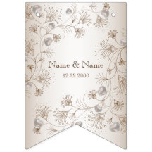 ウェディングパーティータンフローラハートベージュエレガント