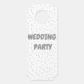 ウェディングパーティードアチケット ドアノブサイン (正面)