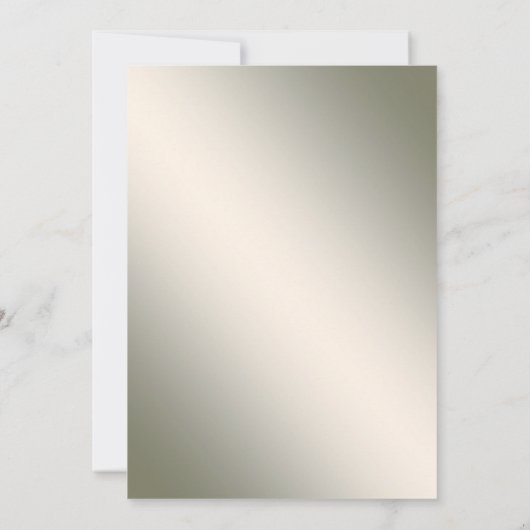 ウェディングパーティーパープルピンクの花が金色にエレガントなる 招待状 (裏面)