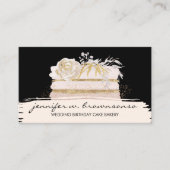 ウェディングパーティーピンクカスタムケーキ 名刺 (正面)