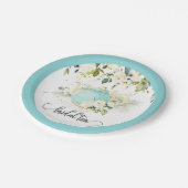 ウェディングパーティープレート - ブルーWC ペーパープレート (アングル)