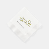 ウェディングパーティーペーパーナプキン 縁ありカクテルナプキン (角)