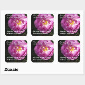 ウェディングパーティー招待状シール スクエアシール (シート)