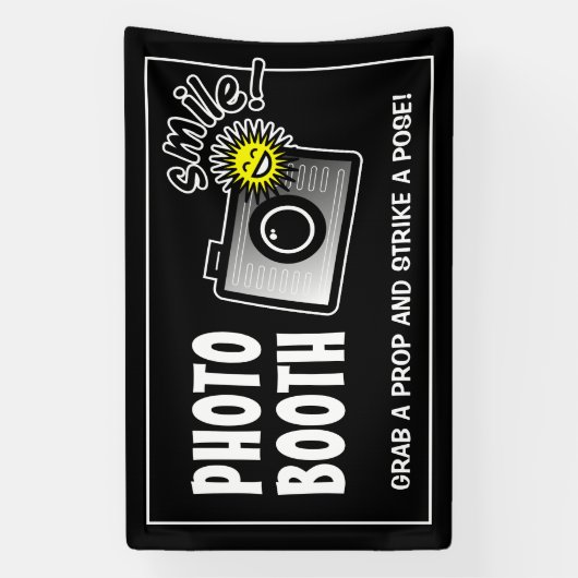 ウェディングパーティー用のカスタム写真ブースバナー看板 横断幕 (縦)