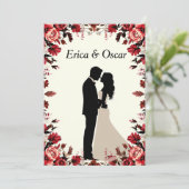 ✨ ウェディングパーティー用 結婚式 招待状 ブライドル・グルームデザイン ✨ (スタンド正面)