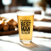 ウェディングパーティー花婿介添人ガラスタンブラー タンブラーグラス