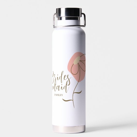 ウェディングパーティー ギフト ボトル - ゴールデン デイジー (背面)