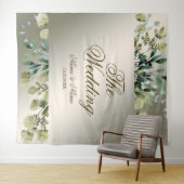 ウェディングパーティー グリーンリーフ ゴールデンブロンズ エレガント タペストリー (インサイチュ(横))