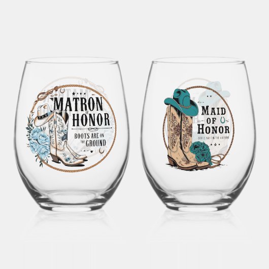 ウェディングパーティー ステムなしワイングラス (正面)