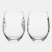 ウェディングパーティー ステムなしワイングラス (右)