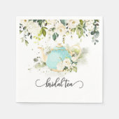 ウェディングパーティー ナプキン - ブルーWC スタンダードカクテルナプキン (正面)