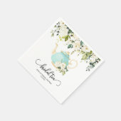 ウェディングパーティー ナプキン - 青 | カスタム スタンダードカクテルナプキン (角)