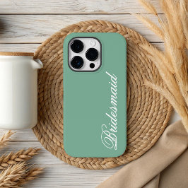 ウェディングパーティー＆プロポーズのためのオーダーメイドのターコイズカラー携帯ケース Case-Mate iPhone 14 PROケース