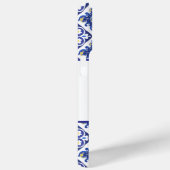 ウェディングパーティー レモン ブルー イタリアン タイル ブライダル シャワー Case-Mate iPhoneケース (裏面 / 右)