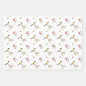 ウェディングパーティー 水彩 ラッピングペーパーシート (正面3)