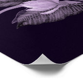 ウェディングパーティー 紫の花 ヴィオレットフレーム ようこそ ポスター (角)