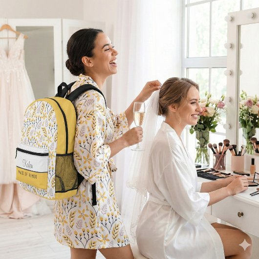 ウェディングパーティ用バックパック プリントバックパック