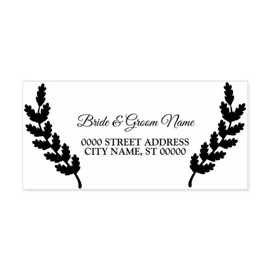 ウェディングパ離れーティエレガントアドレス セルフインキングスタンプ (デザイン)