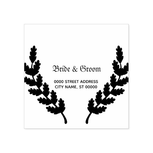 ウェディングパ離れーティーの装飾エレガント ラバースタンプ (インプリント)