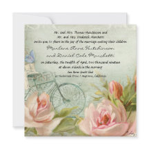 ウェディングヒップスター自転車バラ素朴ウッドコテージ