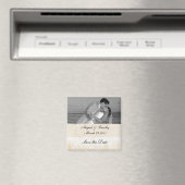 ウェディングビクトリアン日付マグネットを保存 マグネット (インサイチュ (食洗機))