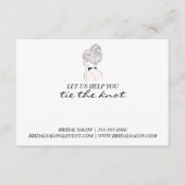 ウェディングビジネス用 ヘアタイ ホルダー エンクロージャーカード (正面)