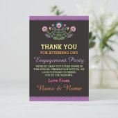 ウェディングフィエスタ パープル メキシカン カード ありがとう (スタンド正面)