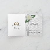 ウェディングフォトの感謝カード サンキューカード (内部)