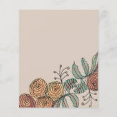 ウェディングフォトセッション フラワープライスリスト チラシ (裏面)