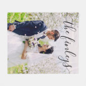 ウェディングフォトフリースブランケット フリースブランケット (正面(横))