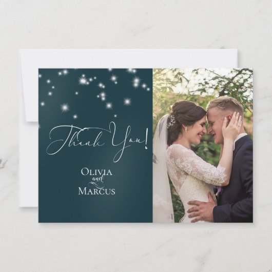 ウェディングフォト | エレガントなビーチのドリフトウッドアーバー サンキューカード (正面)