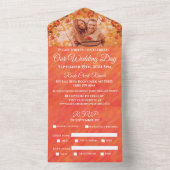 ウェディングフォト オータムヴィブス フォールスタイル オールインワン招待状 (内側)