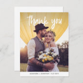 ウェディングフォト サンクスカード 喜び ポストカード (正面/裏面)
