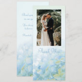 ウェディングフォト　ハイドランジア　カードありがとう 招待状 (正面/裏面)