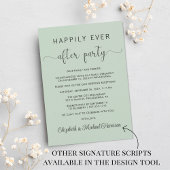 ウェディングフォト ハッピーエベアフター パーティー レセプション 招待状