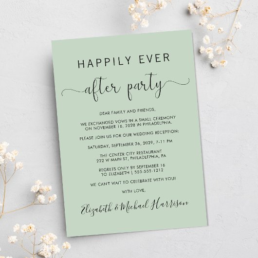 ウェディングフォト ハッピーエベアフター パーティー レセプション 招待状