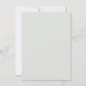 ウェディングフォト | モダンエレガントトロピカルリーフ サンキューカード (裏面)