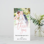 ウェディングフォト 写真 感謝 ローズゴールド ピンク (スタンド正面)