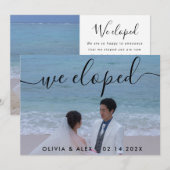 ウェディングフォト 案内状 (正面/裏面)